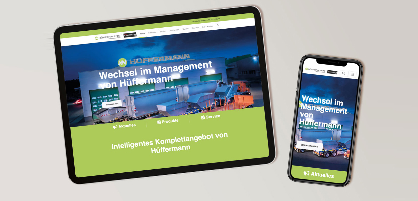  Hüffermann Transportsysteme GmbH | Responsive TYPO3 Webseite  